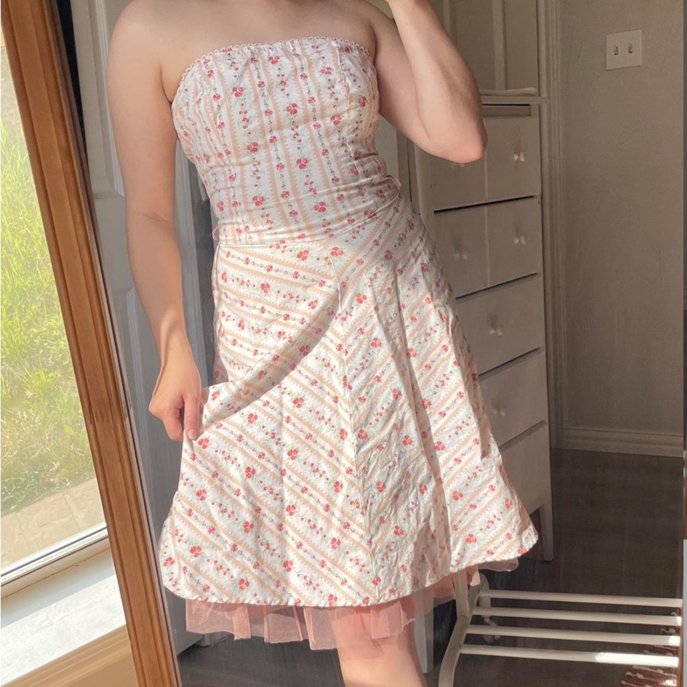 Vintage Ruby Rox Strapless Dress
